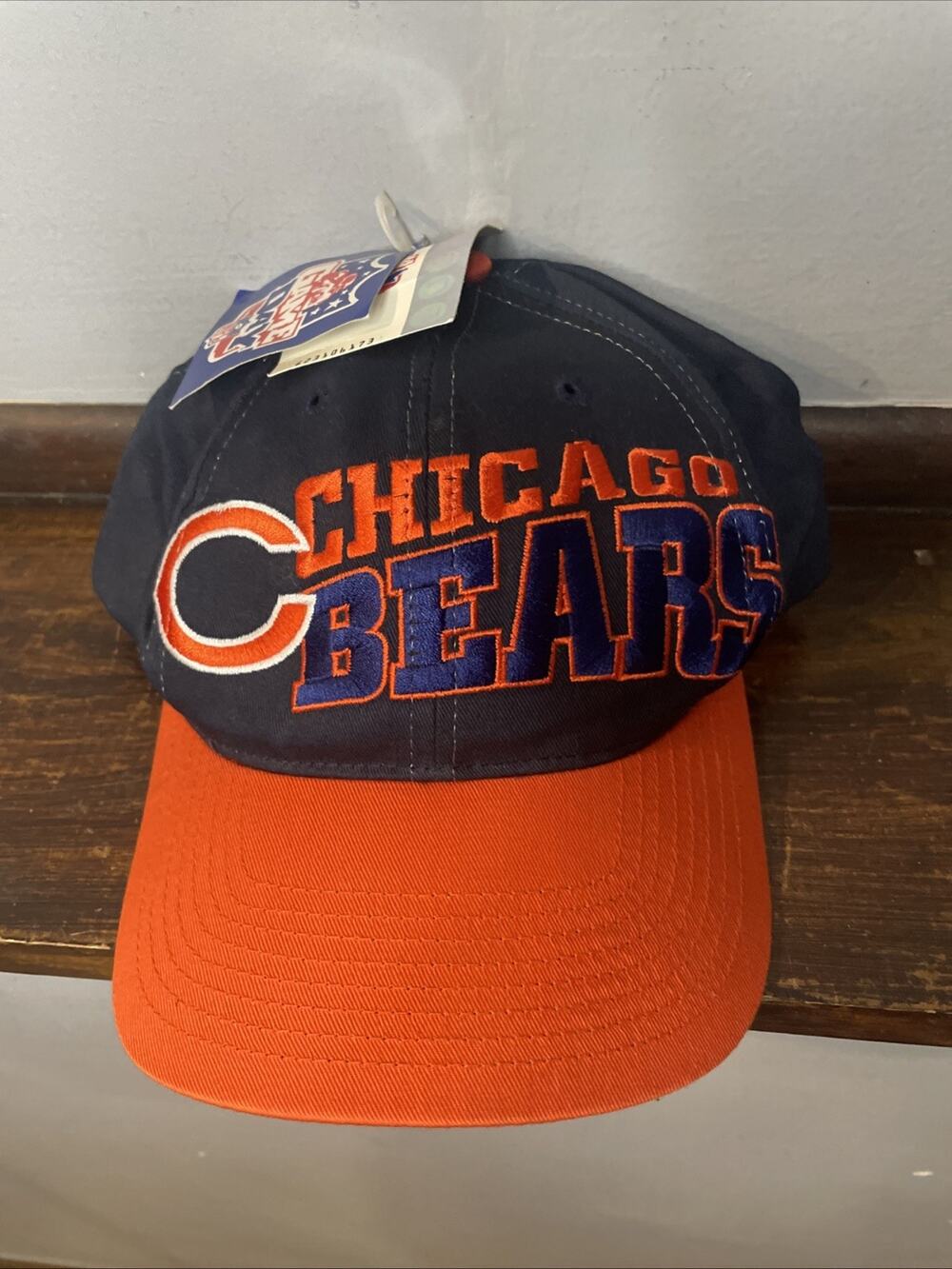 Chicago Bears Hat Cap Snap Back NFL Football Orange Blue Mens Game Day 90s Style
